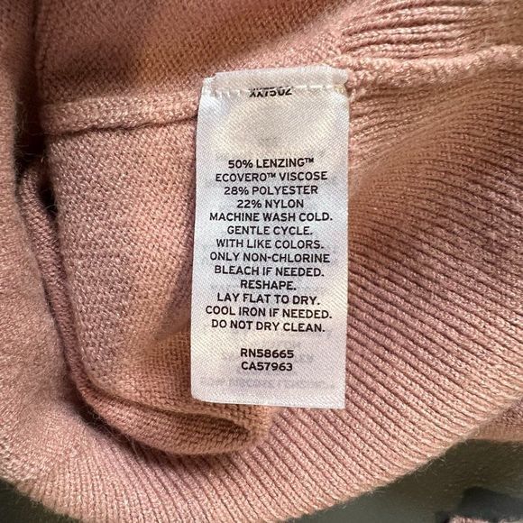 NWOT NORDSTROM Oversize Cowl Neck Sweater in Pink Adobe (S) - Picture 7 of 8
